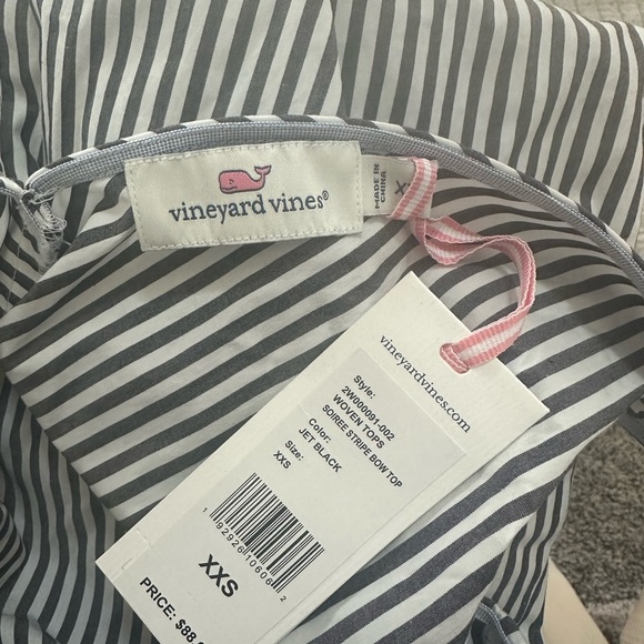 Vineyard vines NWT soirée stripe bow tie tank - Picture 5 of 5